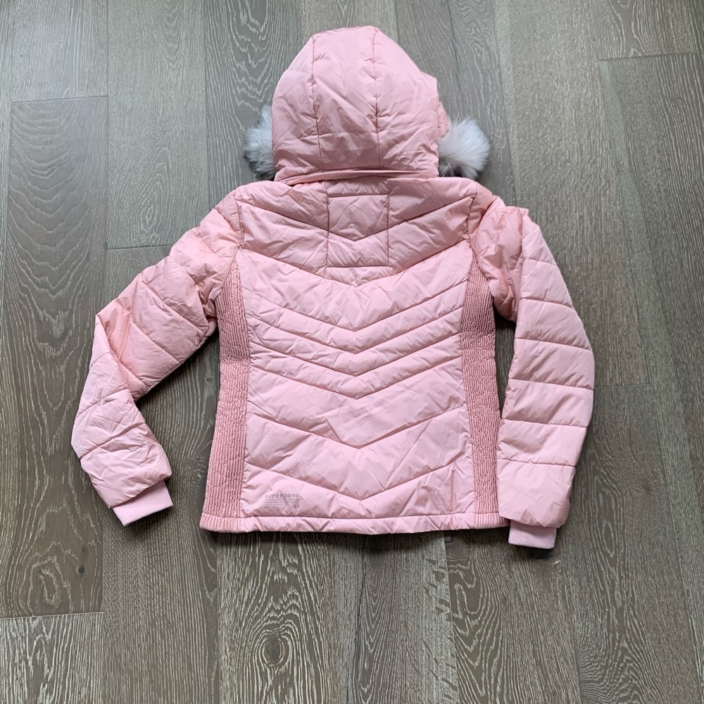 Superdry Luxe Fuji Jacket in pink - Picture 6 of 10